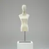 Mannequin de Meio Corpo para Exposição de Roupas Femininas, Estilo Coreano, Suporte de Mesa para Vitrine