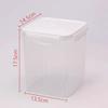 Caja para Gato Cuadrada Comida Cubeta de Plástico Caja de Almacenamiento de Grano Caja de Plástico Sellada Cubeta Liofilizada Caja de Almacenamiento de Alimentos Conservación