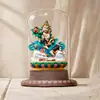 Pieza de exhibición de thangka pintada a mano con imágenes personalizables, adecuada para la decoración de oficinas, salas de estar o mesas de café, adorno de thangka estilo étnico de Xizang