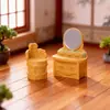 Paisaje Micro de Muebles Simulados, Estilo Antiguo y Muebles Elegantes, Mecedora, Adornos de Pantalla, Accesorios de Mesa y Silla, Paisajismo de Casa de Muñecas