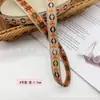Nuevo Estilo Étnico Bordado de Encaje Jacquard Cinta Placket Antiguo Hanfu Falda Cinturón de Tela Decorativo Accesorios para Ropa