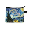 Porta-moedas Artístico Van Gogh Transfronteiriço, Porta-cartões Moderno com Estampa de Desenho Animado, Bolsa de Armazenamento Personalizada para o Dia dos Namorados, Venda Quente no Atacado