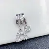 Pulseira de Cristal Estrela Arco-Íris de Alta Retenção de Cor, Banhada a Ouro 14K sobre Cobre, com Contas Espaçadoras Tubulares Curvas e Contas Cilíndricas, Contas para DIY
