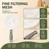 Filtro de Leche de Soya, Malla Ultra Fina para Comida de Bebé, Colador de Jugos, Malla Filtrante, Separador de Residuos, Herramienta de Cocina