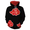 2021 Nuevo Moda Personaje de Anime Naruto Naruto Sasuke Sudadera con Capucha Estampado Digital 3D
