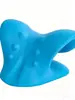 Almohada en Forma de C, Almohada con Cabezal de Masaje para Columna Cervical, Almohada de Masaje Eva, Almohada de Protección de Columna Cervical con Tracción, Almohada para Bañera, Almohada para Corrección y Reparación por Estiramiento