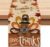 Bandera de Mesa Americana Nórdica Transfronteriza de Otoño Acción de Gracias Calabaza Hoja de Arce Tela Bandera de Mesa Mesa de Centro Sala de Estar Comedor Bandera de Mesa Decorativa