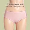 Ropa interior fisiológica para el período menstrual para mujer, seda de hielo, cintura media, algodón antibacteriano, período menstrual, antifugas laterales, talla grande, niña gordita, bragas sanitarias