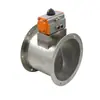 Amortecedor Pneumático Remoção de Poeira de Exaustão Combustão Catalítica Tubulação Circular Galvanizado Aço Inoxidável Controle Elétrico Válvula de Controle de Fluxo de Ar Pneumático