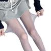 Meia-Calça Japonesa Jk Lolita Feminina Primavera e Verão Fina Laço Renda Malha Virilha Meias de Base
