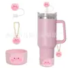 Accesorios Decorativos Stanley Correa de Mano de Cuerda Trenzada Estuche para Labial Llavero Duende Briqueta Funda de Silicona Antideslizante para Taza