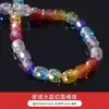 Vários estilos de contas de vidro cristal de cor mista em formato de barril, rodas e chatons para pulseiras e colares artesanais DIY e acessórios decorativos