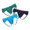 Tanga Clásica para Hombre Tanga Doble de Algodón Puro para Hombre y Mujer Ropa Interior Hueca con Glúteos Expuestos Ropa Interior para Hombre