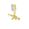 Pistola para perforar ombligo con 3 diamantes Clip para ombligo incrustado con diamantes Anillo para ombligo sin perforación Comercio electrónico transfronterizo europeo y americano al por mayor en stock