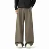 Pantalones casuales personalizados/fluidos, estilo "old money", para hombre y mujer, corte holgado, adecuados para otoño, con efecto adelgazante, diseño de pierna recta y un look casual