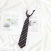 Corbata Rayada Rojo Vino para Mujer, Estilo Japonés, Estilo jk, Estilo Preppy, Persona Perezosa, Foto sin Trabajar, Material Escolar, dk Corto Marrón Hombre
