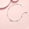Pulseira de cobre branco feminina [série companheira] companheira Pulseira doce nicho design presente para namorada 2022 Novo