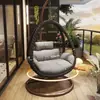 Cadeira Cesto Pendente para Exterior, Cadeira Pendente Ninho de Pássaro Balanço para Casa, Cadeira de Rattan, Balanço Individual/Duplo, Rede para Interior, Sofá Preguiçoso para Varanda