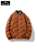 Tangkezhe Chaqueta de plumón para hombre Otoño e Invierno Nueva Chaqueta de Béisbol Suelta Casual Juvenil de Negocios Abrigo de Marca Cálido de Moda