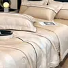 2026 Novo Conjunto de Colcha de Verão Jacquard de Alta Precisão, Toque Gelado, Absorvente de Umidade, Respirável, de Seda de Gelo, Peças