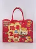 Bolsa de Feltro Personalizada Ano do Carneiro 2026 Novo Estilo Espessa Grande Capacidade Bolsa Tote Criativa Presente de Ano Novo Bolsa Tote da Moda