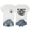Mi Mejor Amiga y Yo Hablamos Camiseta Casual Simple Redonda de Manga Corta para Mujer Disponible en Stock Camiseta Básica Amazon