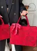 Bolsa de Casamento Transfronteiriça, Bolsa de Grande Capacidade, Nicho Feminino, Bolsa Vermelha de Mão para Envelopes Vermelhos, Bolsa Nupcial que Pode Ser Usada Diariamente