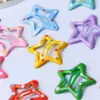 Grampo de cabelo de estrela de cinco pontas com gota de óleo cor de doce Clipe BB fofo coreano para meninas franja doce que combina com tudo