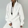 2026 Nueva Ropa de Otoño para Mujer Trajes Deportivos Europeos y Americanos Estilo Callejero Forro Polar Casual Moda Conjunto de Sudaderas