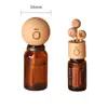 Difusor Creativo de Madera Maciza Personalizado Tapa de Madera Tapa para Botella de Perfume de Coche Tapa de Madera de Haya para Aromaterapia con Imágenes y Muestras Soporte para Personalización