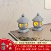 Linterna de Piedra Adorno de Paisaje Micro Paisaje Acuario Bonsái Decoración Japonesa Estilo Antiguo Linterna de Piedra en Miniatura Mini Adorno