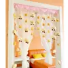 Cortina de Puerta de Oso en la Nube para Habitación de Niña, Sala de Té, Cortina Acogedora, Cortina de Entrada, Cortina Decorativa para Villa, Cortina de Baño
