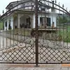Puerta de Hierro Forjado Estilo Europeo, Puerta de Casa de Artesanía Metálica con Control Remoto Eléctrico, Puerta Corredera de Hierro para Patio de Casa Estilo Europeo