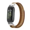 Correa de nailon con bucle y velcro para reloj Fitbit Inspire3 con pieza metálica en la muñeca, Calidad transfronteriza