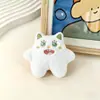 Broche de Pelúcia de Monstro Fofo de Desenho Animado, Pingente para Bolsa, Pequeno Acessório, Peças de Acessório Preenchidas com Algodão