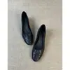 Sapatos Mocassins Simples de Couro Macio Estilo Retrô para Mulheres, para o Dia a Dia e Trabalho, de Calçar, com Salto Escondido, Solado Macio, Versáteis