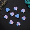 Nueva joyería para uñas con forma de corazón de melocotón plano, cristal moca, diamante, decoraciones coloridas para uñas.