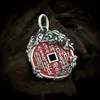 Joyería taoísta de plata pura S925, Colgante de Dinero Fantasma de la Montaña del Tigre Blanco, Collar esotérico retro moderno estilo chino