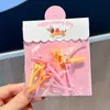 Nuevo Clip para el Cabello Infantil de Estrella de Cinco Puntas Dulce de Verano Mariposa Garras que No se Caen Pinza Linda para Flequillo de Bebé
