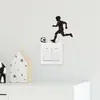 Temu Venta al por mayor Mundial Fútbol Niño Switch Pegatina Impermeable Extraíble Decoración de Pared Pegatina de Pared Autoadhesiva Personalización