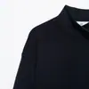 Moda Feminina AliExpress 2026 Estilo Europeu e Americano Casual Solto Zíper Gola Alta Jaqueta de Tricô Suéter A37387