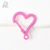Llavero Colgante con Hebilla de Resorte Especial en Forma de Corazón de Melocotón para DIY, Hebilla para Perro, Juguete, Muñeca de Corazón de Melocotón, Hebilla Colgante para Bolsa, Llave de Coche