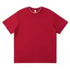 Camiseta Color Block de Gola Redonda e Gola Flat, 220g, Pacote com 50 Peças, Manga Curta Unissex, Uniforme Escolar, Camisa Cultural, Estampa Personalizada Disponível