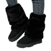 Otoño 2026 Nuevo Talla Grande Botas Casuales Cómodas para Mujer Estilo Europeo y Americano Modernas para Exteriores Talla Única
