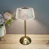 [Transfronterizo] Lámpara de Mesa Simple tipo Barra, Lámpara de Mesita de Noche con Ambiente Táctil para Hotel, Lámpara de Mesa de Metal, Lámpara de Noche Pequeña, Lámpara Recargable para Dormitorio