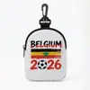 2026 Copa do Mundo de Futebol Transfronteiriça Bandeira Nacional Fone de Ouvido com Fio Bolsa de Armazenamento Bolsa de Transporte Portátil Porta-Cartões Porta-Moedas