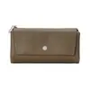 ¡Funda Suave! Nuevo Patrón de Lichi 70% de descuento Cartera Larga para Mujer Transfronteriza Cartera Clásica Europea y Americana para Monedas Mayoreo