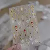 Tomoni pegatinas de uñas de diamante de cristal nuevas pegatinas de uñas vintage exquisitas con un toque de alta gama patrón barroco accesorios para uñas