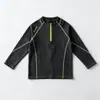 Moletom com Forro de Lã para Crianças e Pré-Adolescentes, Jaqueta Esportiva Trendy para Estudantes, Blusa Infantil de Gola Semi-Alta, Camiseta de Manga Longa para Meninas