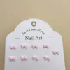 Novos Acessórios para Nail Art de Resina Gravata Borboleta Acessórios de Unha DIY Brincos Capa de Celular Acessórios de Unha Vestíveis